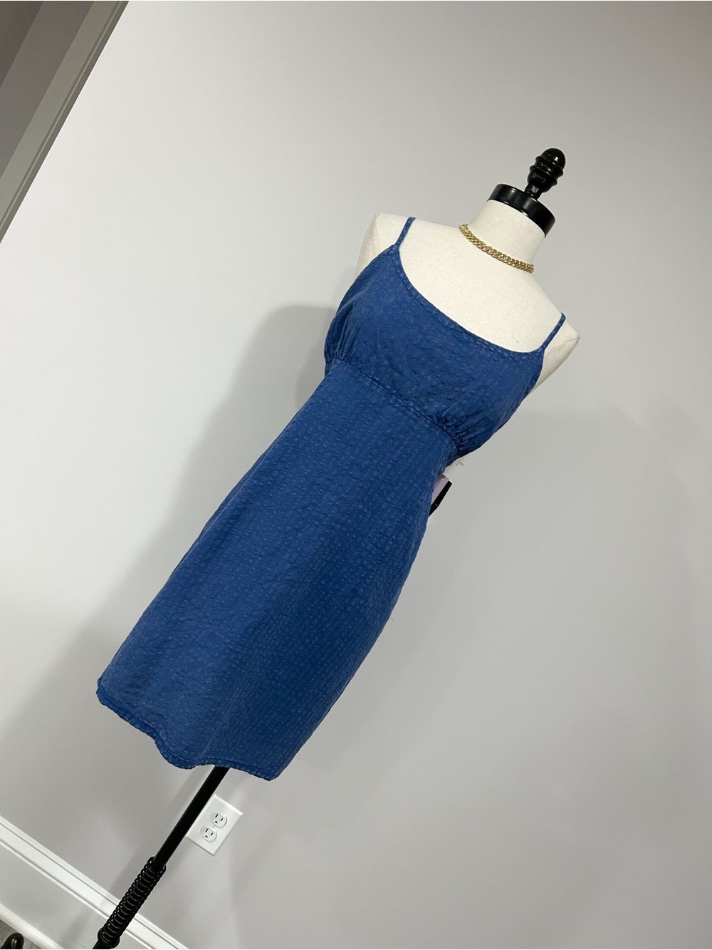 wild fable Blue Spaghetti-Strap Mini Dress